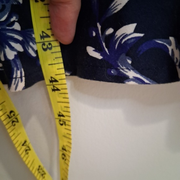 Unique Vintage Womens Navy Blue Dark Floral 1950s Swing Dress Sz XL Pinup Retro - Picture 9 of 11